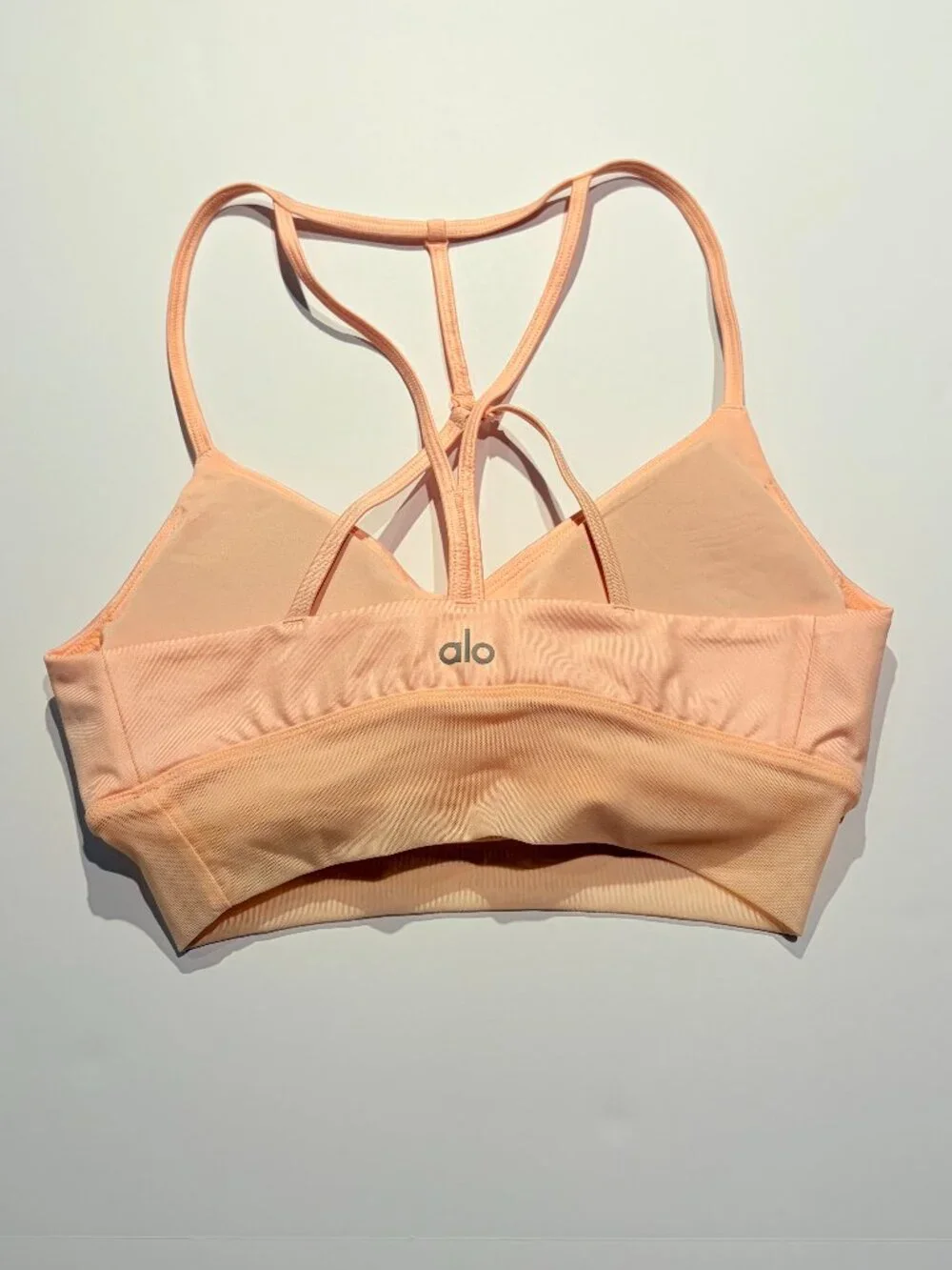 Alo Yoga Sunny Strappy Bra — Light Pink — Size S